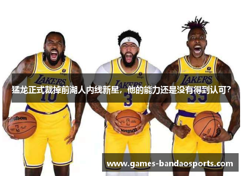 猛龙正式裁掉前湖人内线新星，他的能力还是没有得到认可？